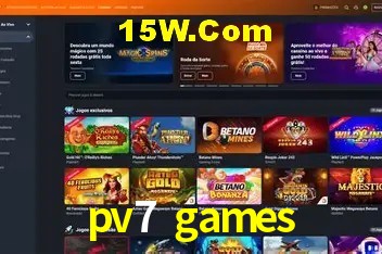 Slots com jackpots e giros grátis na pv7 games